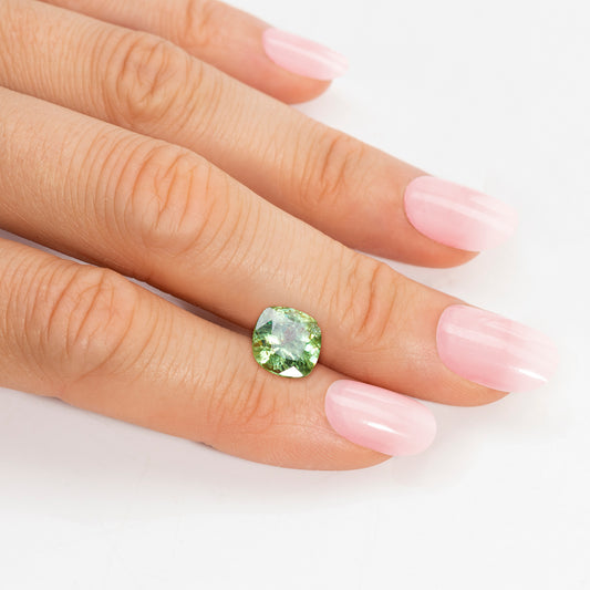 Demantoid, Grün, Kissen, 1,01 ct.