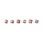 Malaya Granat, Rosa, Carree, 0,46 ct., 3,9x3,9x2,8 mm