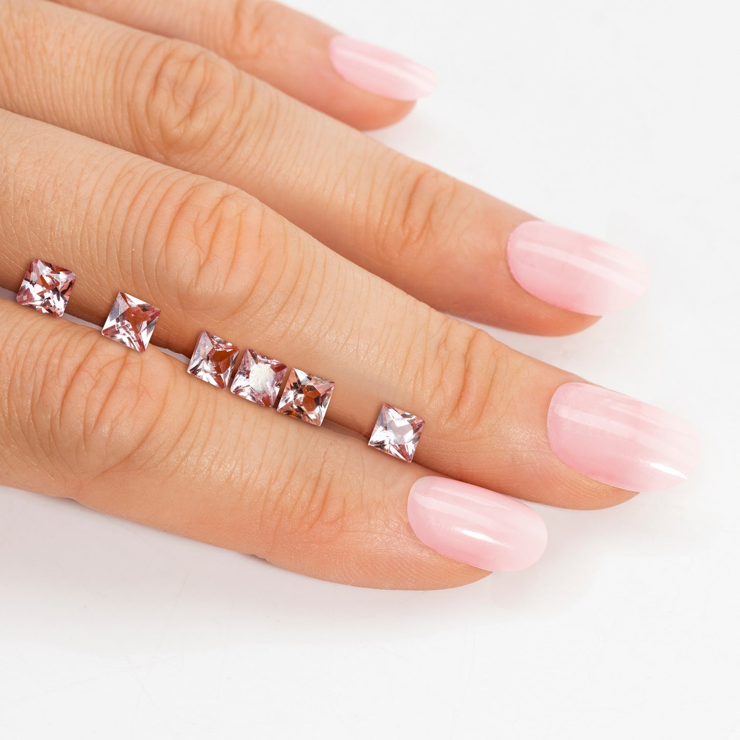 Malaya Granat, Rosa, Carree, 0,28 ct., 3,2x3,2x2,4 mm