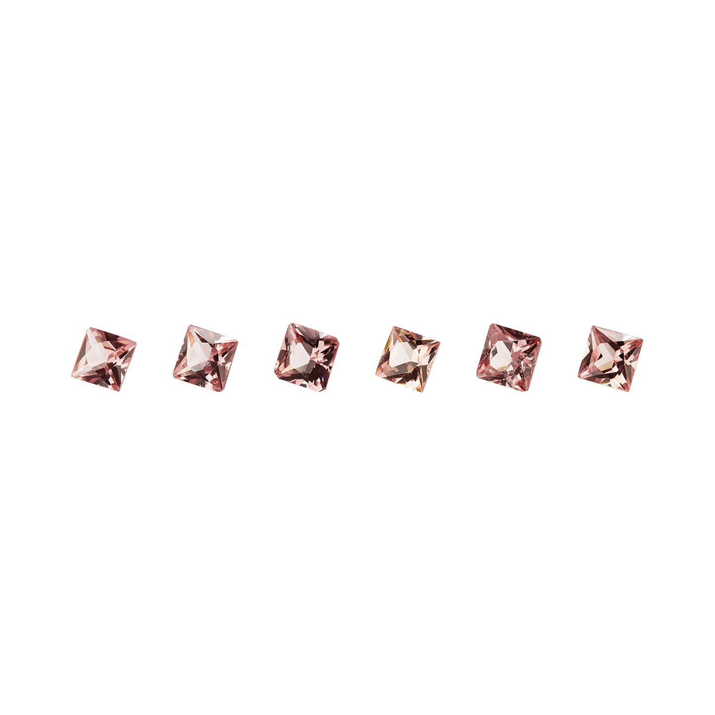 Malaya Granat, Rosa, Carree, 0,28 ct., 3,2x3,2x2,4 mm