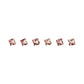 Malaya Granat, Rosa, Carree, 0,28 ct., 3,2x3,2x2,4 mm